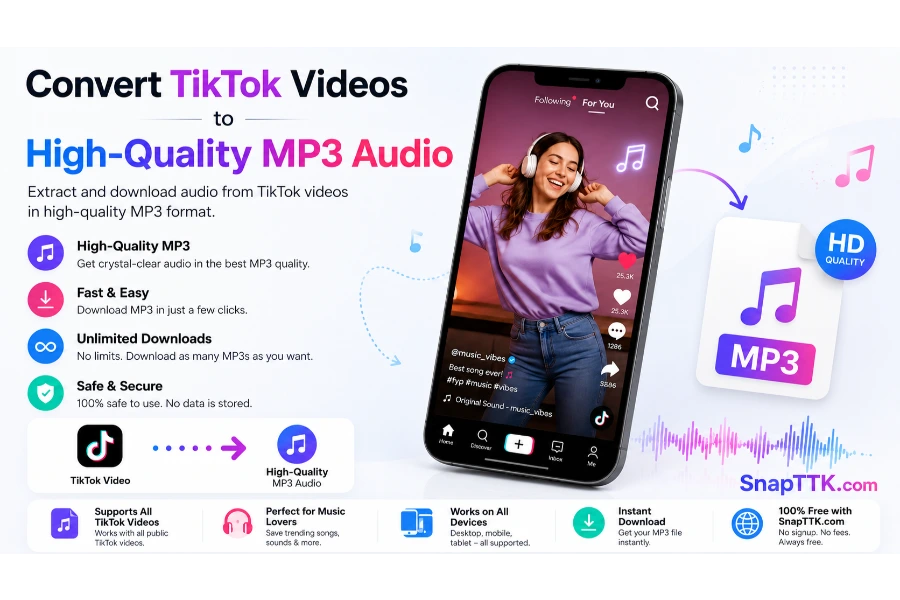 Convert TikTok Videos to High-Quality MP3 Audio in Seconds