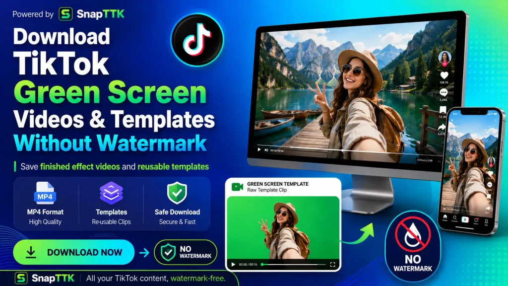 Download TikTok Green Screen Videos & Templates Without Watermark